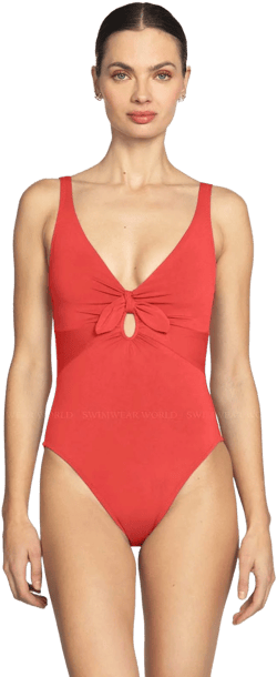 Robin Piccone Ava Knot One-Piece Swimsuit