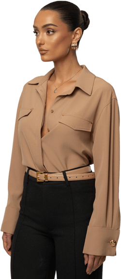 JLUXLABEL Women's Stella Button Up Shirt