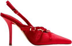 Fashion Nova Women's Cerese Buckle Velvet Pumps