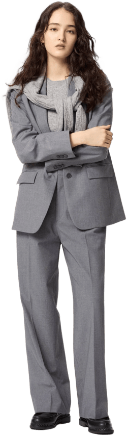 UNIQLO Women's Pleated Wide Pants