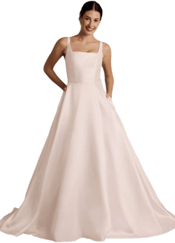 DB Studio Square Neck Mikado Ball Gown Wedding Dress