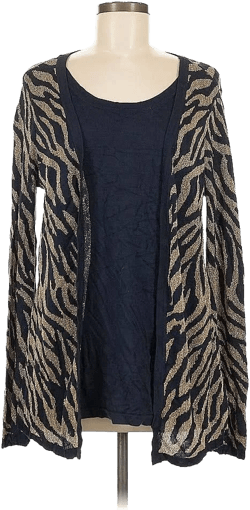 Serengeti Women's Animal Print Cardigan Sweater