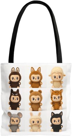 Labubu Friends Tote Bag