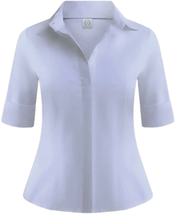 Why Mary Women's Kate Short Sleeve Cotton Shirt Blouse