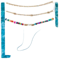 Under The Sea Beaded Anklet 3-Count