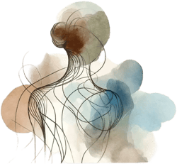 Abstract Woman in Watercolor Line Art Wrapped Canvas Wall Art House of Hampton Overall