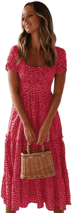 Vintage Puff Sleeve Dress