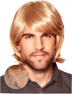 Man's Blond 60s Musician Wig