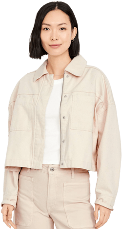 Old Navy Women's Canvas Crop Utility Jacket