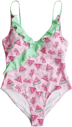 All Prints Women's Ruffled One-Piece Swimsuit