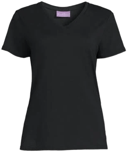 Realsize Women's V-Neck Short Sleeve Tee