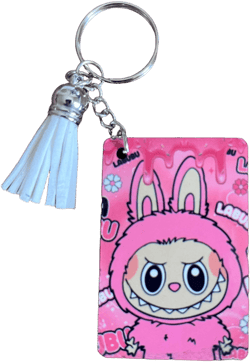 Labubu Monsters Inspired Keyring, Keychain, Personalized.