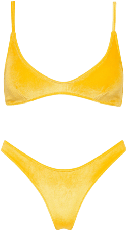 Triangl Maia Cheste Velvet Bikini Set Top
