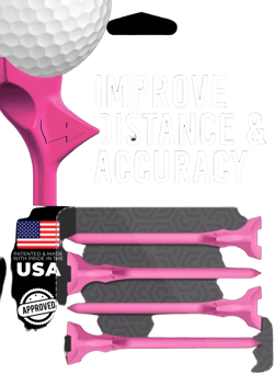 FlightPath Golf Tees 3.25" Pink 4 Pack