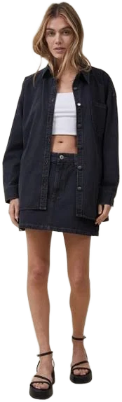 Cotton On Women's Oversized Denim Shirt