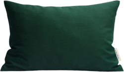 TangDepot Durable Faux Silk Solid Pillow Shams, Rectangle Pillow Covers, Decorative Cushion Cover Pillowcase, Throw Pillow Covers - (12"x18", Dark Green) 18" x 12" (Pack of 1) Dark Green