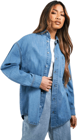 Boohoo Oversized Denim Shirt
