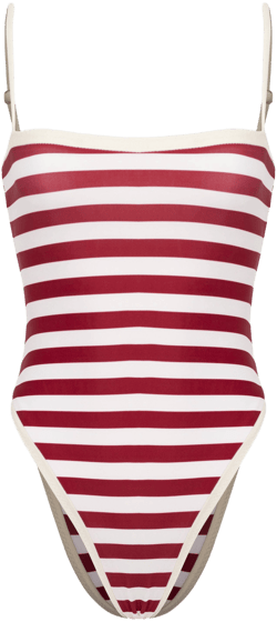 Stripe One Piece Swimwear