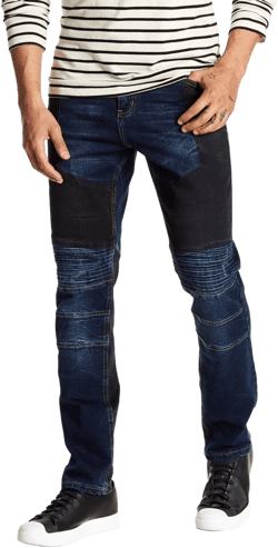 Request Stretch Quilted Contrast Jeans at Hautelook - Mens Slim Jeans - Skinny Jeans - Mens Pants