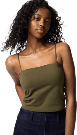 UNIQLO Women's Airism Cotton Cropped Tube Bra Top