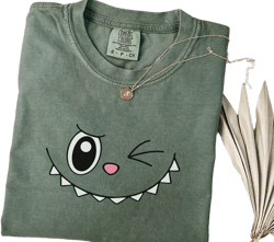 Labubu Tshirt | Comfort Colors Shirt | The Monsters Vintage Washed T-Shirt | Gift for Labubu Fans | Cute Graphic Tee | Winking Face