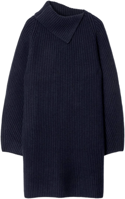 Cos Women's Wool Wrap-Collar Dress