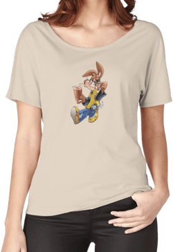 Women's Relaxed Fit Nesquik Bunny Ad Rabbit T-Shirt