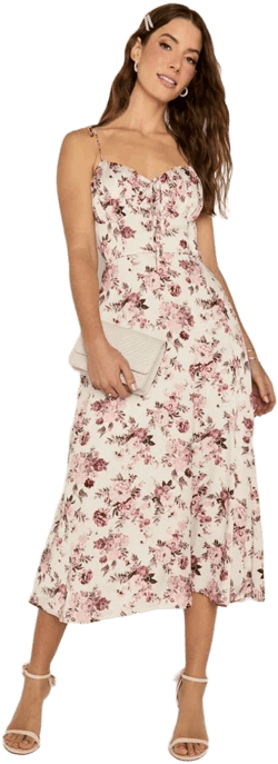 Martha Floral Midi Dress