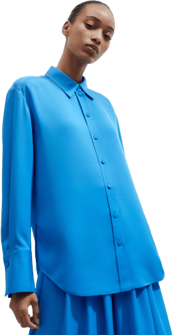 Me+em Women's Oversized Silk Shirt