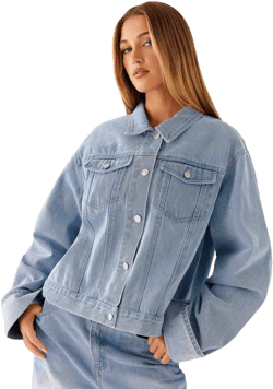 Back Again Oversized Denim Jacket