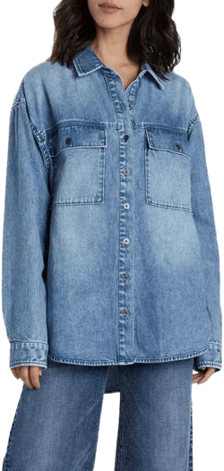 Wash Lab Denim Oversized Shirt