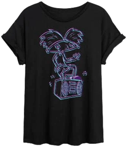 Hey Arnold! 3D Arnold Oversized Graphic T-Shirt