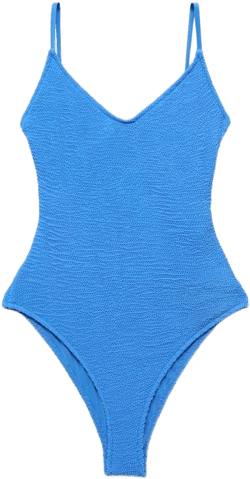 MANGO Women's Ribbed Strap Swimsuit