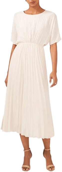 Halogen Women's Pleated Midi Dress