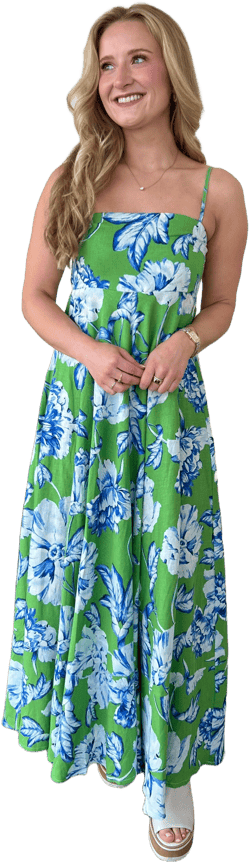 Olivaceous Bianca Floral Maxi Dress