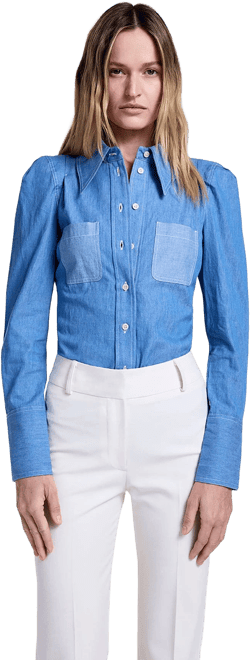 Smythe Box Pleat Denim Shirt