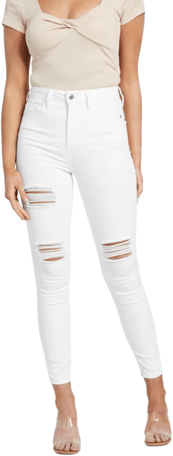 Women's Ultra High-Rise Destroyed Skinny Jeans