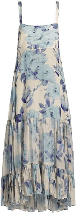 Bellevue Silk Chiffon Maxi Dress