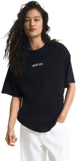 Ladies H&M Oversized Printed T-Shirt