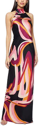 Premier Amour Women's Sleeveless Satin Evening Gown