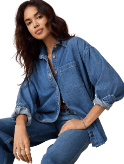 Faherty Women's Sunfair Denim Shirt