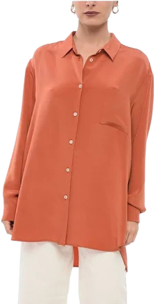 Oversized Silk Shirt