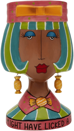 Joey LLC African American Lady Candy Jar