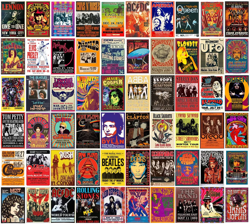 WOONKIT Vintage Rock Band Posters