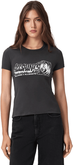 AllSaints Women's Williams X AllSaints Burnout Stevie T-shirt
