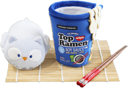 Top Ramen Cup Soy Sauce Flavor Owlyroll Small Outfitz Plush