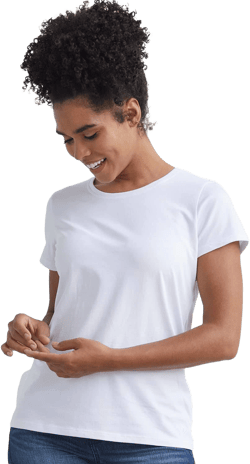 Women's Fair Indigo Organic Relaxed Crew Neck T-shirt