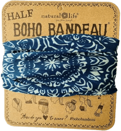 BLUE MANDALA Natural Life Boho Half Buff Bandeau