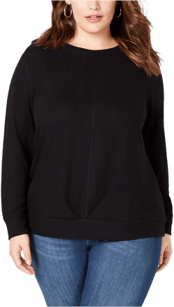 I-N-C Women's Pleated Sweatshirt