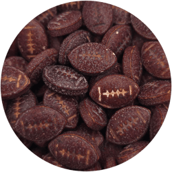 NCS Brown Football Edible Candy Sprinkles, 8 ounces - Great for Cupcakes, Cookies, Cakes, Cakes Pops, Donuts Orange Basketball